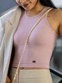 Női croptop VSB LOLLY powder pink